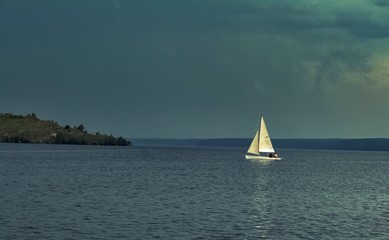 sailboat on the sea
