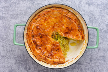 Tarte saviesanne - puff pastry of Raclette cheese