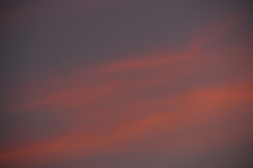 beautiful sunrise on the city. Heaven is like candy floss