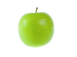 green apples isolated on white background