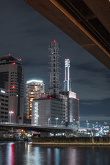 Fototapeta premium 兵庫県 神戸の夜景と街並み