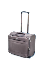 small roller luggage (laptop bag)  with Handle isolated on white background