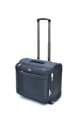 small roller luggage (laptop bag)  with Handle isolated on white background