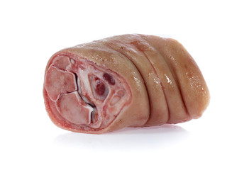 raw pork (leg) isolated on white background