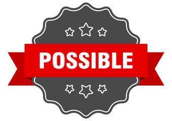 possible red label. possible isolated seal. possible