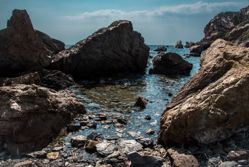Beautiful rock formation at the sea side.