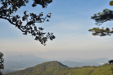 Obraz premium view on the mountains in Thailand