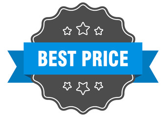 best price blue label. best price isolated seal. best price