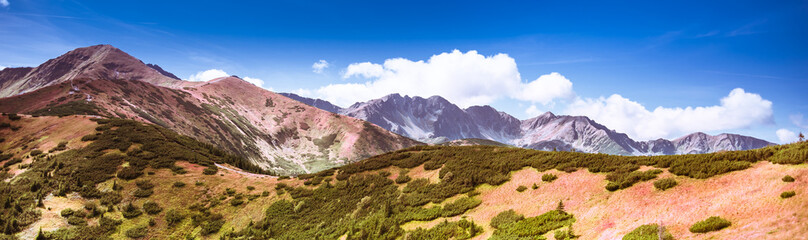 Breathtaking Tatra Mountains in autumn colours - Salatin and Brestowa peaks