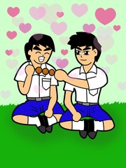 cute boy cartoon