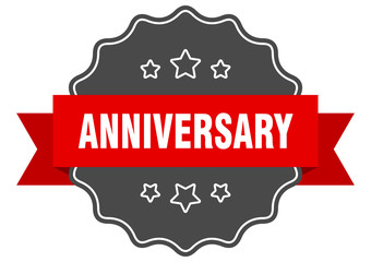 Obraz premium anniversary red label. anniversary isolated seal. anniversary