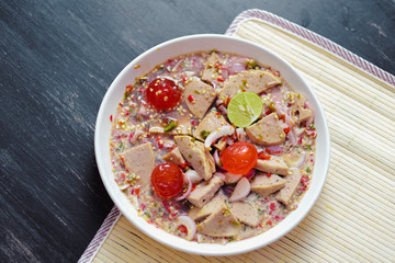 Yum (Thai food) - Soft focus