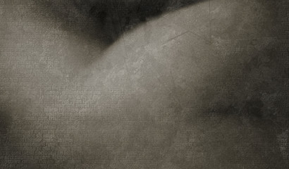 Fototapeta premium Digital abstract in dark colors. 3D rendering