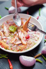 Yum (Thai food) - Soft focus