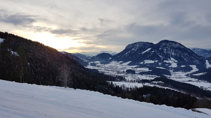 Winter near Scheffau in Austria