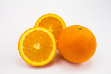 oranges with white background