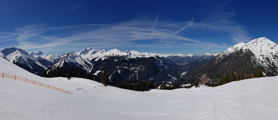 Winter near Berwang in Austria