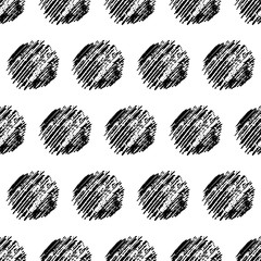 Seamless Pattern hand drawn with scribble Smear