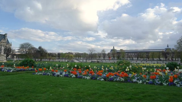 evening walk in the Tuileries Garden