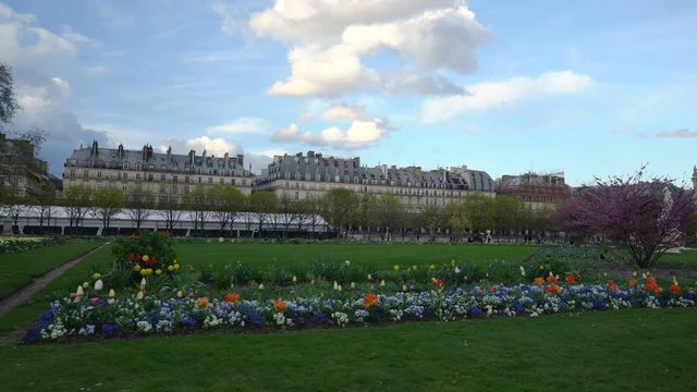 evening walk in the Tuileries Garden