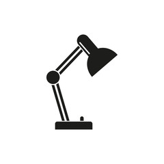 Table lamp icon. Simple vector illustration
