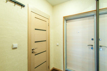 Russia, Moscow- June 26, 2018: interior room apartment. standard repair decoration in hostel