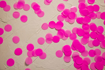 pink circles on a white background. Looks like a background