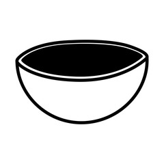 Isolated kitchen bowl vector design