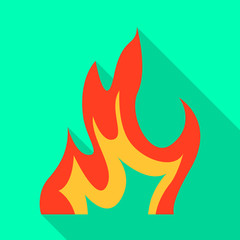 Isolated object of bonfire and ignition icon. Collection of bonfire and warm vector icon for stock.