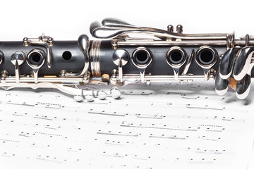 Obraz premium clarinet on a white background