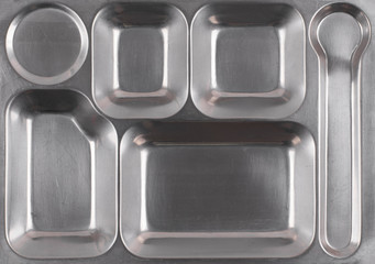 metal hospital tray for food