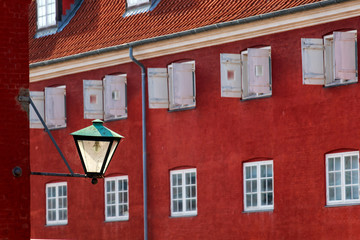 Detail of Scandinavian street architecture
