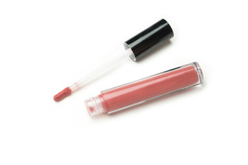 lipgloss on white background 