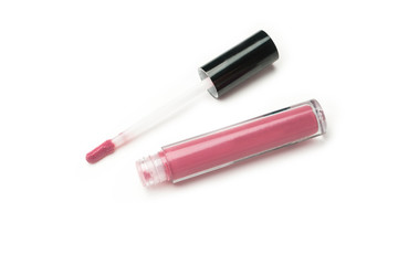 lipgloss on white background 