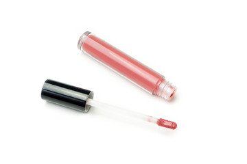 lipgloss on white background 