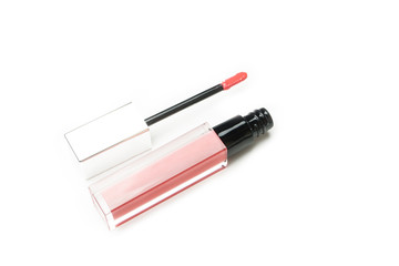 lipgloss on white background 