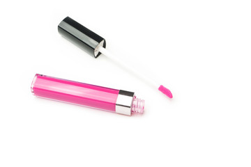 lipgloss on white background 