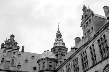 Obraz premium Kronborg renaissance castle, home of Hamlet and a designated UNESCO World Heritage Site in Elsinore, eastern Denmark