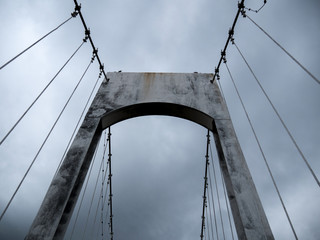 Bridge before the rain coming.