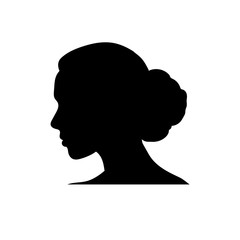 Woman Head icon sign for stock vector.