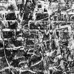 Fototapeta premium Grunge background black and white. Texture of scratches, chips, cracks, dirt. Abstract monochrome surface. Dirty worn-out surface