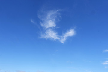 Blue sky with the clouds.