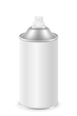Obraz premium spray paint in a metal can container vector illustration