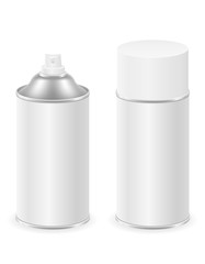 spray paint in a metal can container vector illustration