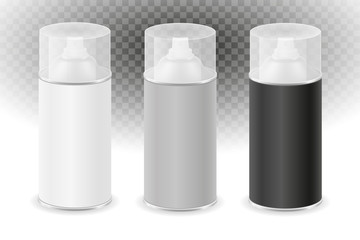 spray paint in a metal can container vector illustration