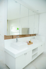 interior of modern bathroom