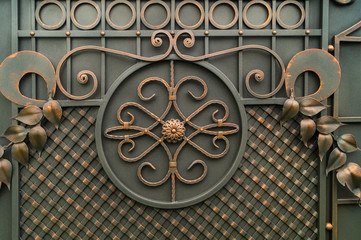 Decorative elements of metal gates