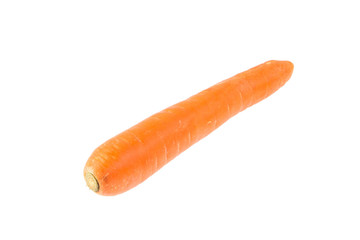 Fresh carrot isolated on white