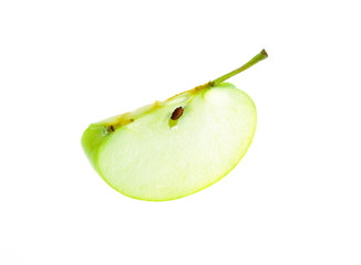 Green apple, isolated on white background