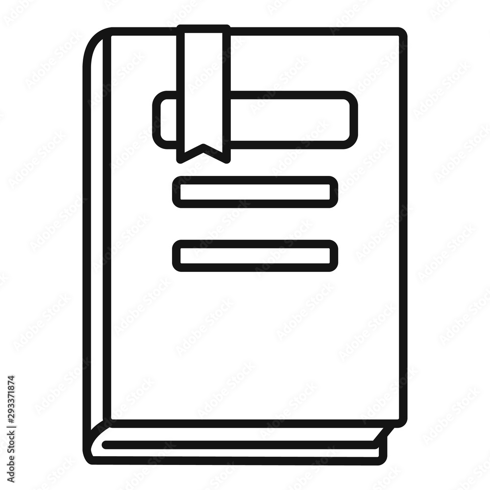 Poster learning book icon. outline learning book vector icon for web design isolated on white background